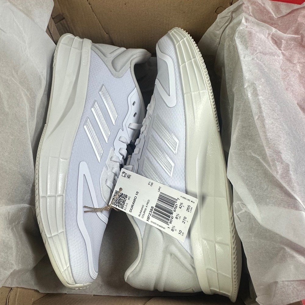 Adidas Duramo 10 Women Running Shoes White Size 10 HP2368 New‎ in box - Picture 12 of 14